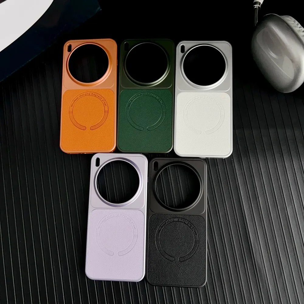 Чехол для VIVO X300 Pro, роскошный защитный чехол из искусственной кожи с магнитной беспроводной зарядкой и задней крышкой для VIVO X300 X300Pro, чехол для телефона