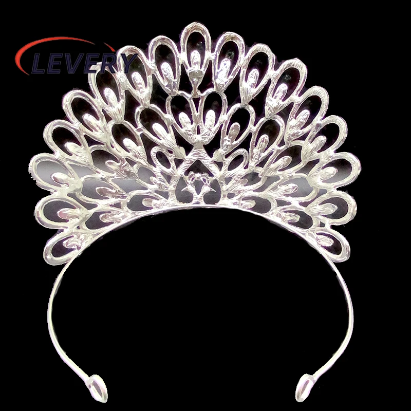 Levery Rhinestone Crystal Tiara Headband Headpiece Queen Bridal Wedding Prom Pageant Party