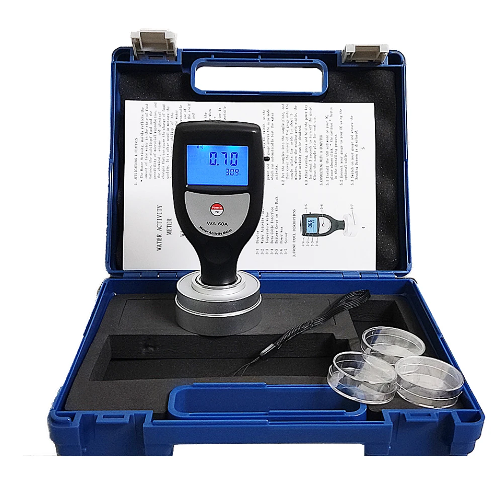 Water Activity Meter WA-60A Digital Food Water Activity Meter  Grain Bread Fruit Portable Water Activity Meter