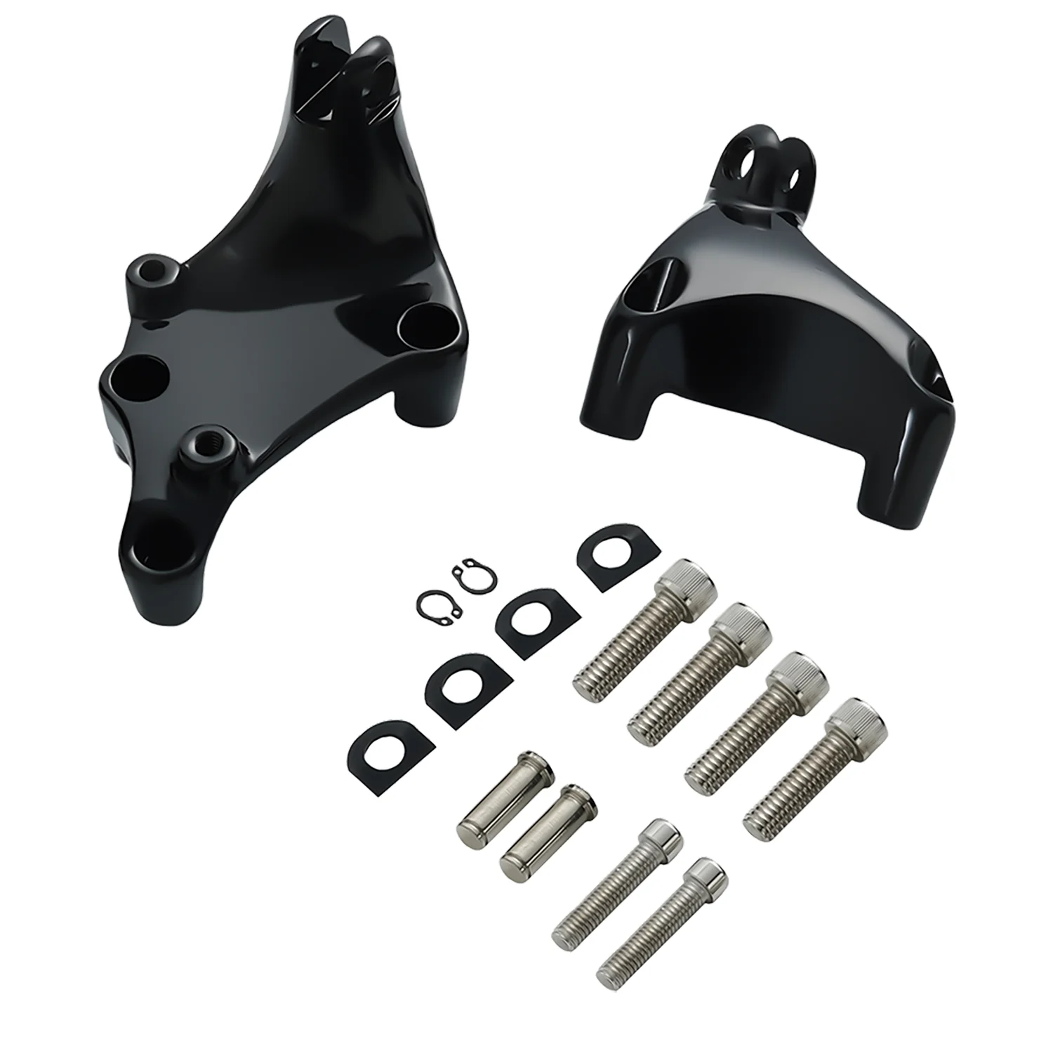 

Motorcycles Footrests Rear Passenger Foot Pegs Mount Bracket Pedal For Harley Sportster XL1200 SuperLow Roadster Iron 883 14-24