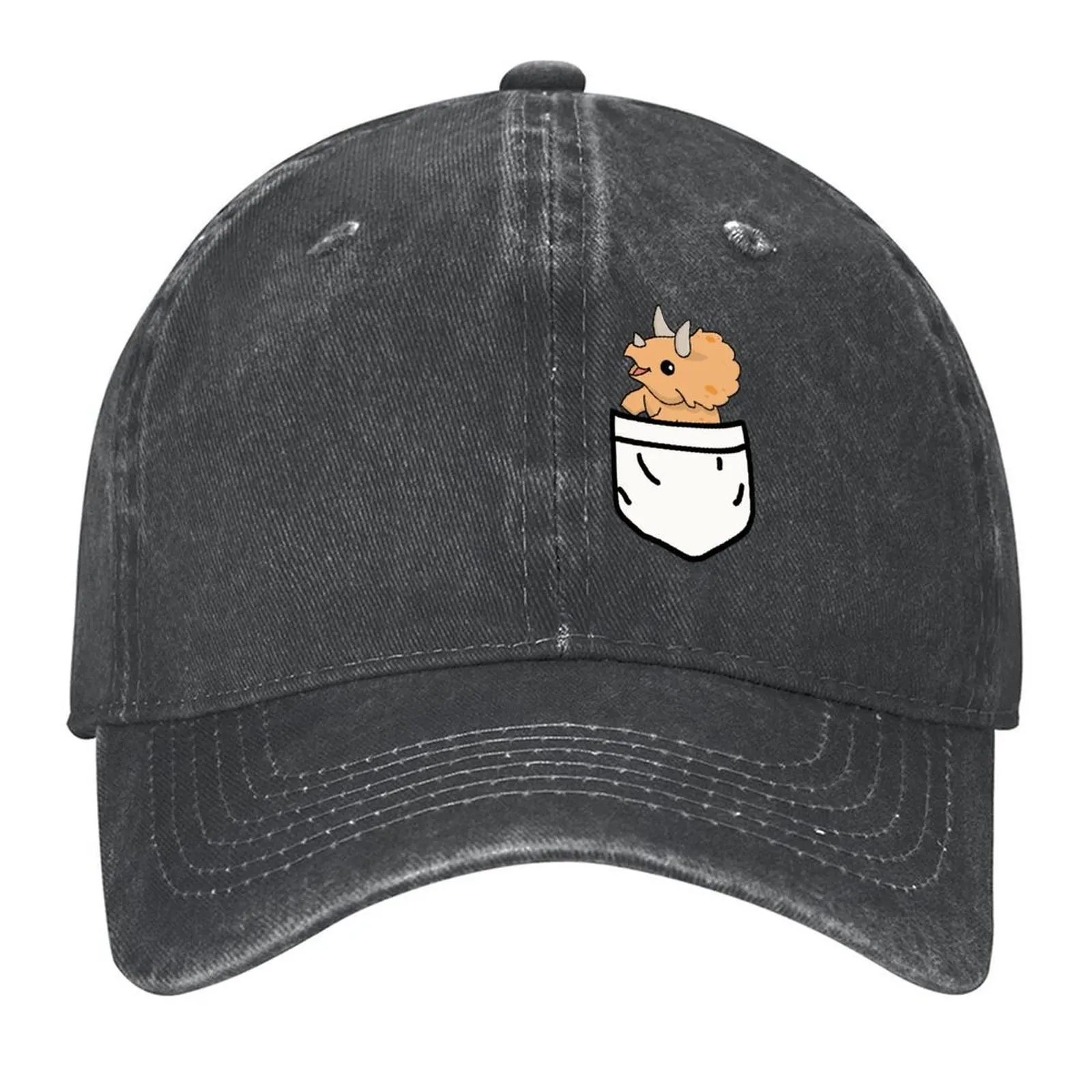 

Pocket Triceratops Baseball Cap Hat Man For The Sun Gentleman Hat sun hat New In The Boy Child Women's