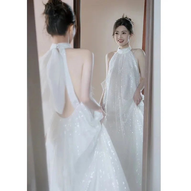 

A new Chinese-style morning dress with photography feel niche and light
