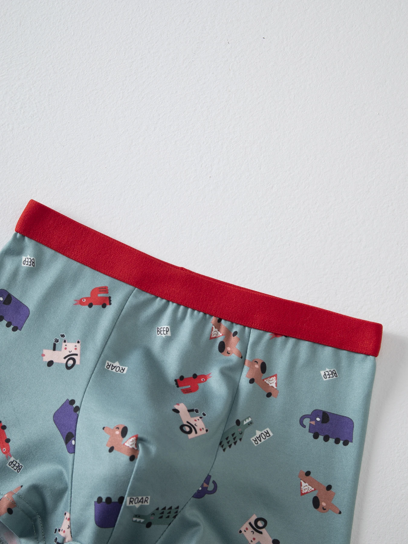 4 Stücke niedlicher Cartoon-Unterwäsche mit elastischem Bund für Jungen für alle Jahreszeiten, bequeme Boxershorts, mehrfarbige Haushalts-Shorts – Detail 10