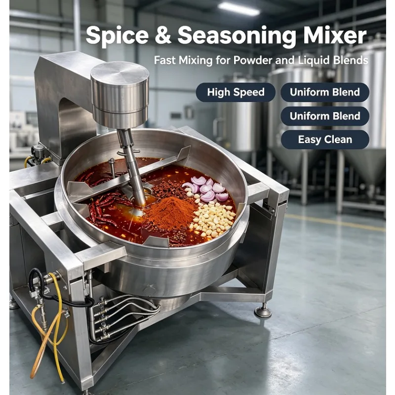 Automatic Planetary Cooking Mixer Stir Fryer Machine Jacketed Kettle Pot for Sugar Peanut Candy Boiled