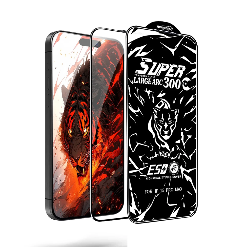 Gebogener Rand, vollständige Abdeckung, Displayschutzfolie für iPhone 16 Pro Max 15 Plus 14 13 12 16 Pro, gehärtetes Glas, Schutzfolie