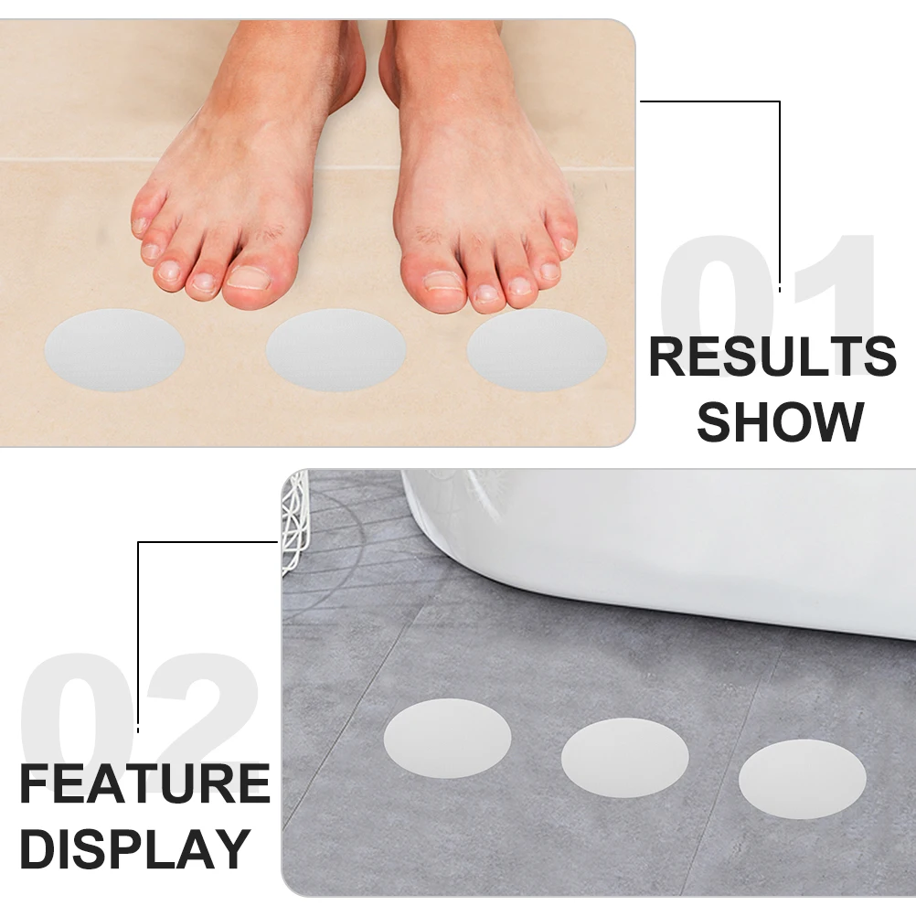 

20 Pcs Anti Slip Stickers Bathroom Floor Safety Shower Kitchen Bathtub Stairs Non Skid Adhesive PEVA Mats Waterproof