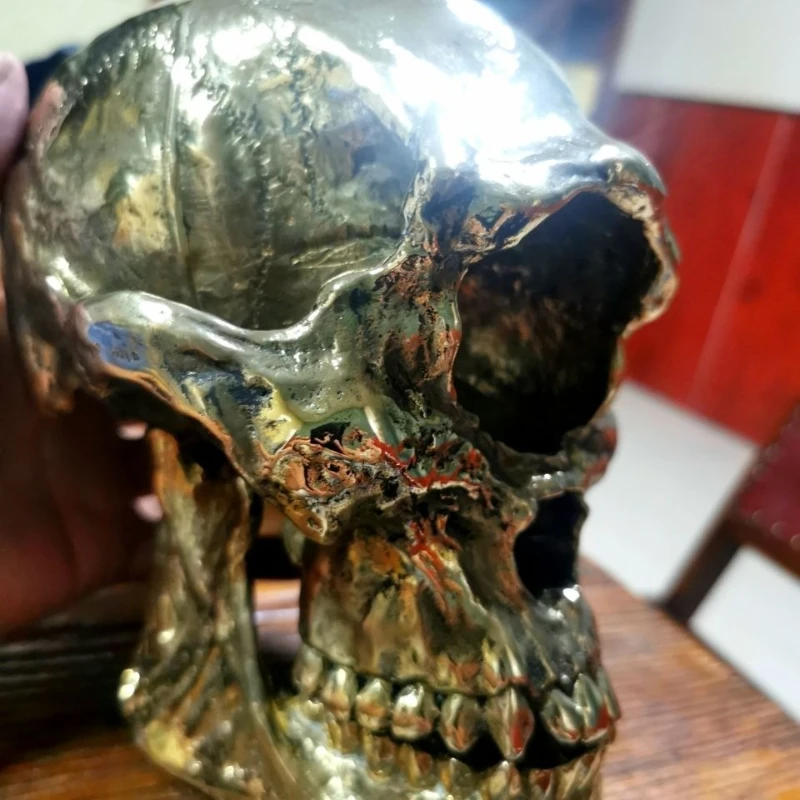 

Cyclops Skull Pure Copper Ornament Creative Home Collection