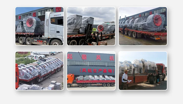 High-temperature Resistant Industrial Blast and Exhaust Induced Draft Centrifugal Fans Manufacturer's Direct Supply of