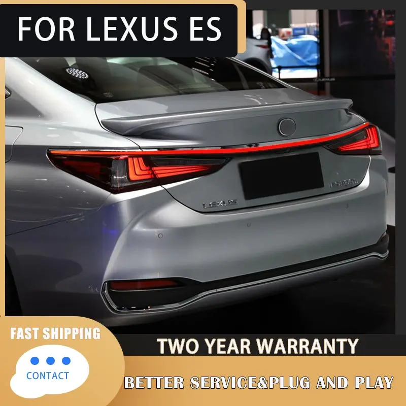 OR Lexus ES LED Taillights 2018-2020 ES200 ES260 ES300h Dynamic Turn Signal Lexus ES Cross Tail Lights Rear Light DRL