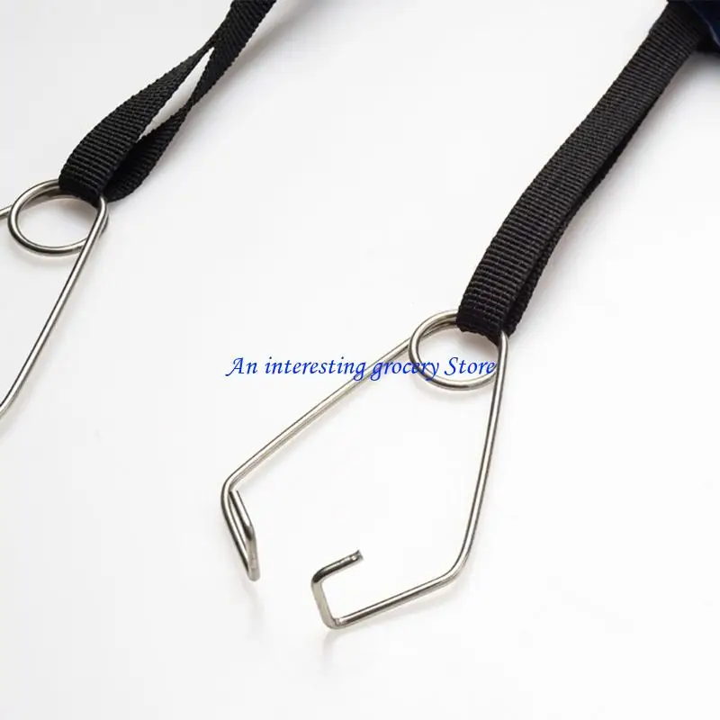 652D 2Pieces Versatile Rope Sturdy Clip Climbing Rope Cord Fastener Functional Rope Reliable Clips Buckle for Outdoor Gear