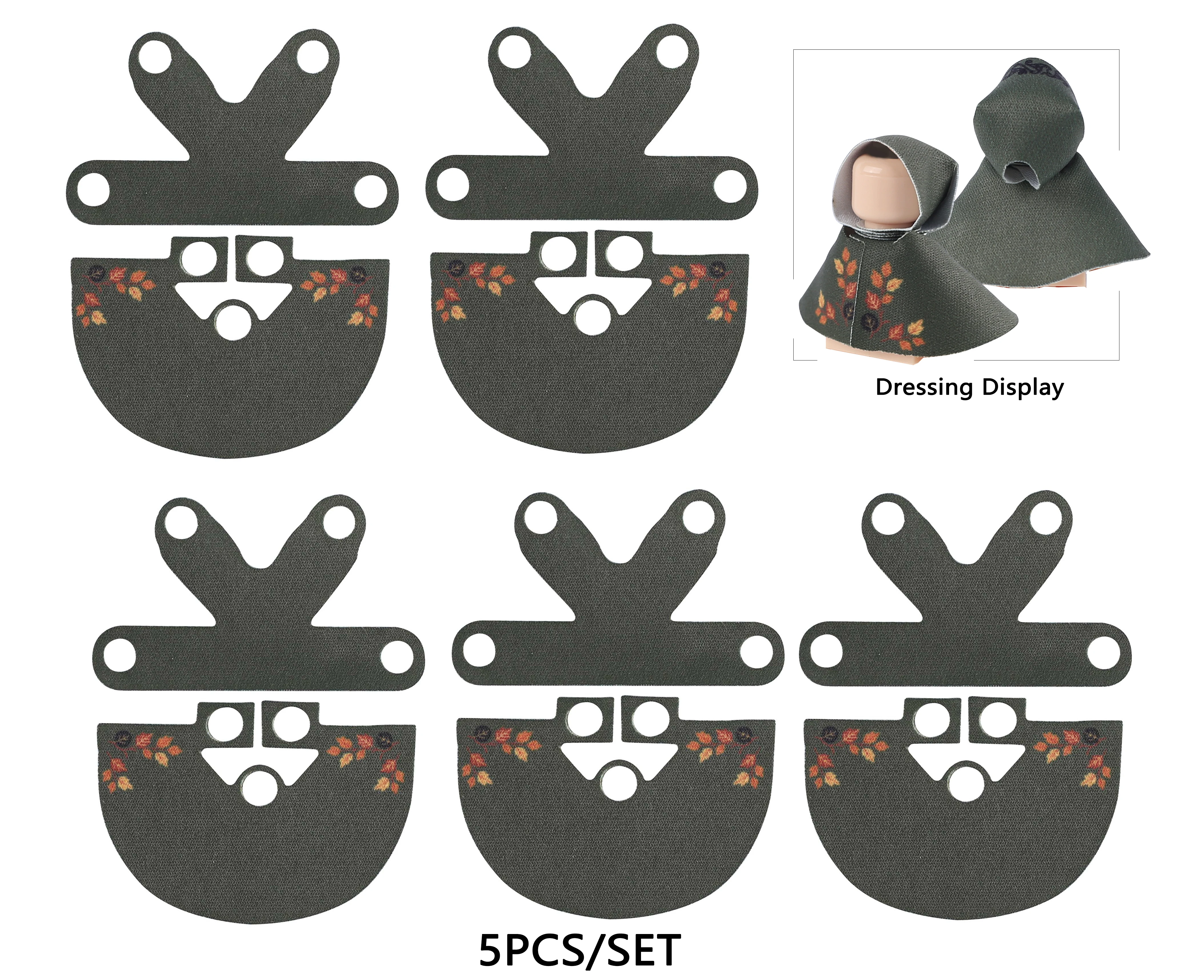 MOC Offizier Cape Bausteine Kit Mittelalterlichen Löwen Ritter Figuren Zubehör Schal Nachahmung Pelz Mantel Ziegel Spielzeug Jungen Geschenk