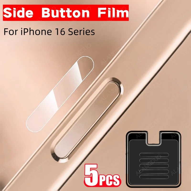 5/10 PCS Side Button Protective Film For iPhone 16 Pro Max 16Plus 16Pro Anti Scratch Camera Key Film For iPhone 16ProMax