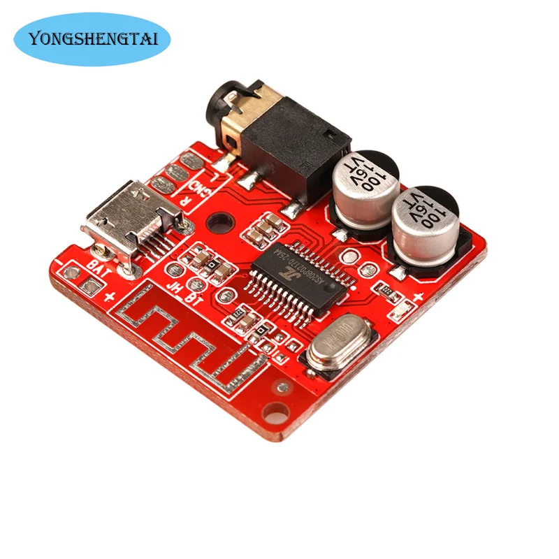 Bluetooth 5.0 modul penerima Audio ponsel 3.5mm antarmuka Stereo Output Power Amplifier Bluetooth Audio PCB