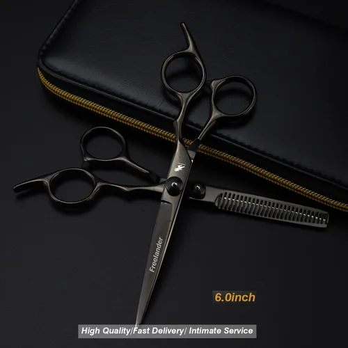 Imagen 1 del producto Tijeras para el cabello de 6 pulgadas, cortadora de pelo para adelgazar, tijeras de peluquero, tijeras profesionales para peluquería