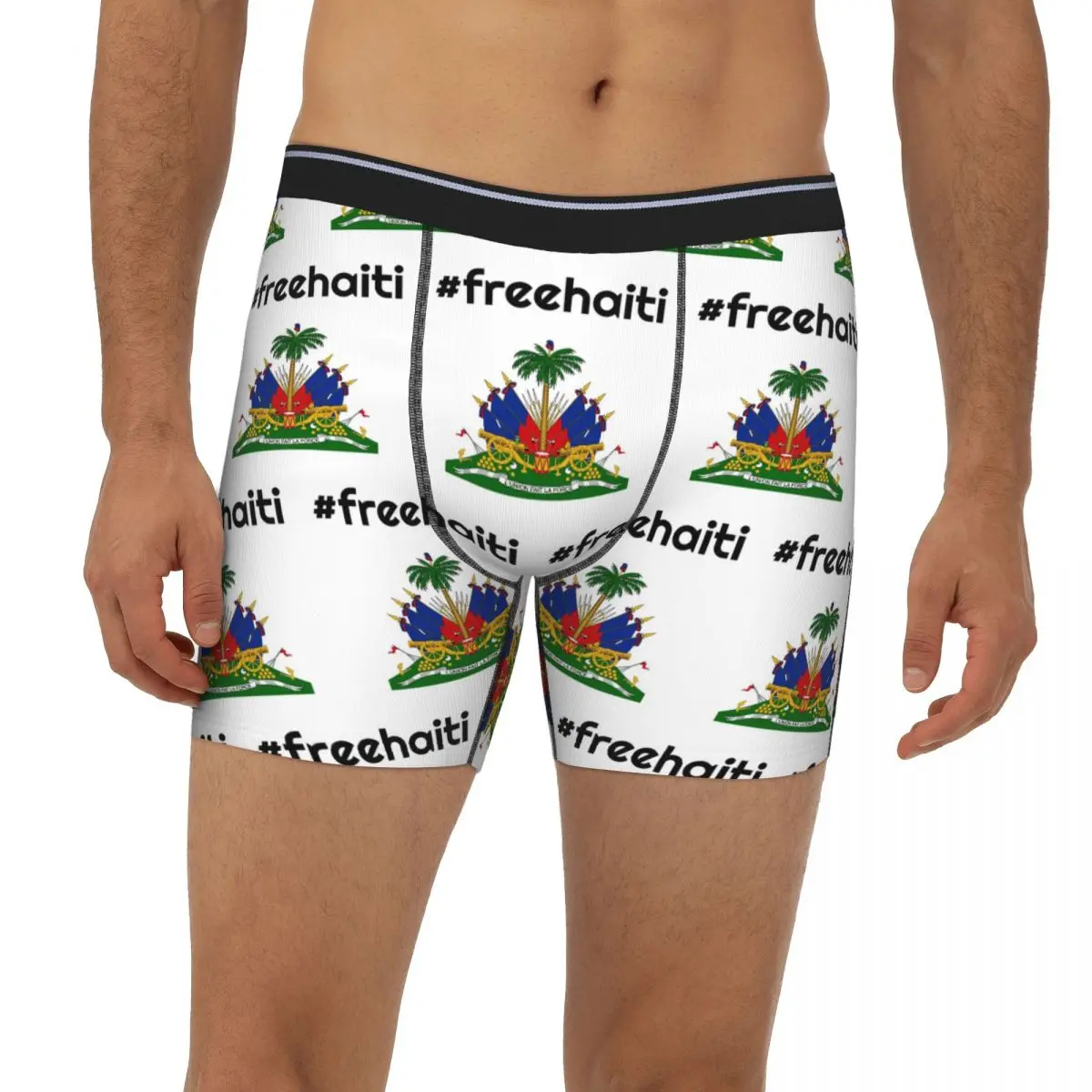 

Free Haitian Long Boxer Underpants Short Male Panties Breathable Underwear for Homme Man Boyfriend Gift