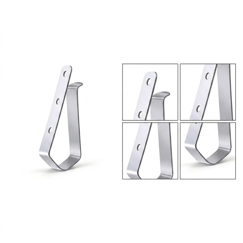 10Pcs Stainless Steel Sun Visor Photo Clip Car Interior Document Holder For Vehicle Organization And Wall Display Accessories