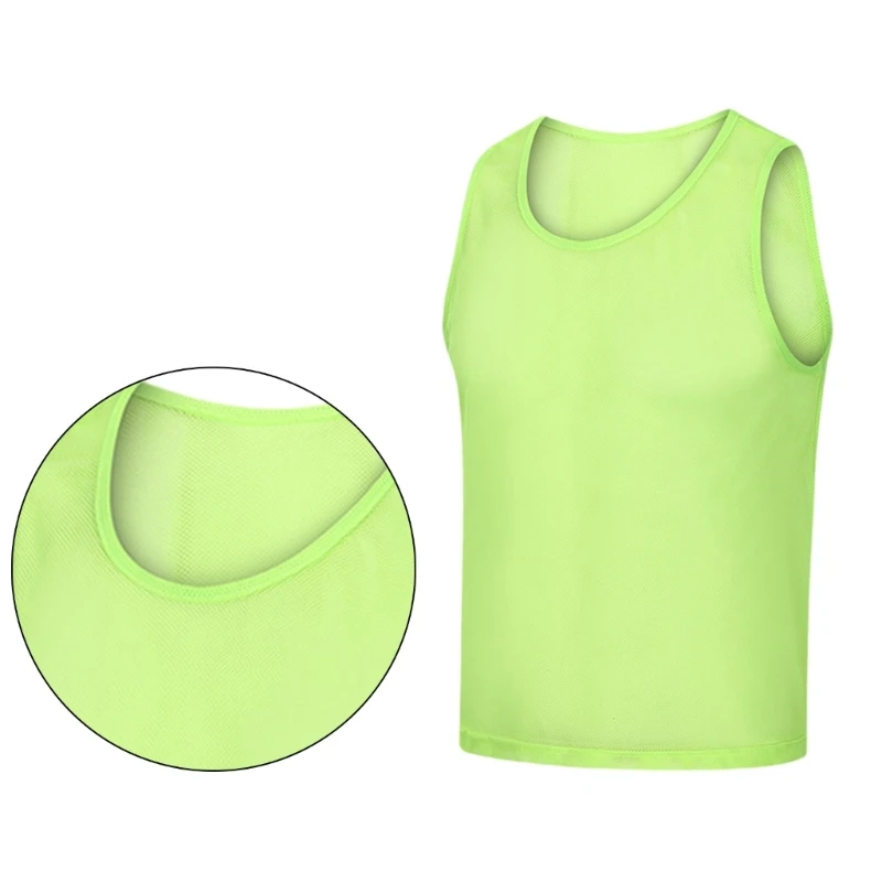 

yunyun 12Pcs Sport Training Bibs Football Vest for Basketball Volleyball Team Vest Bibs