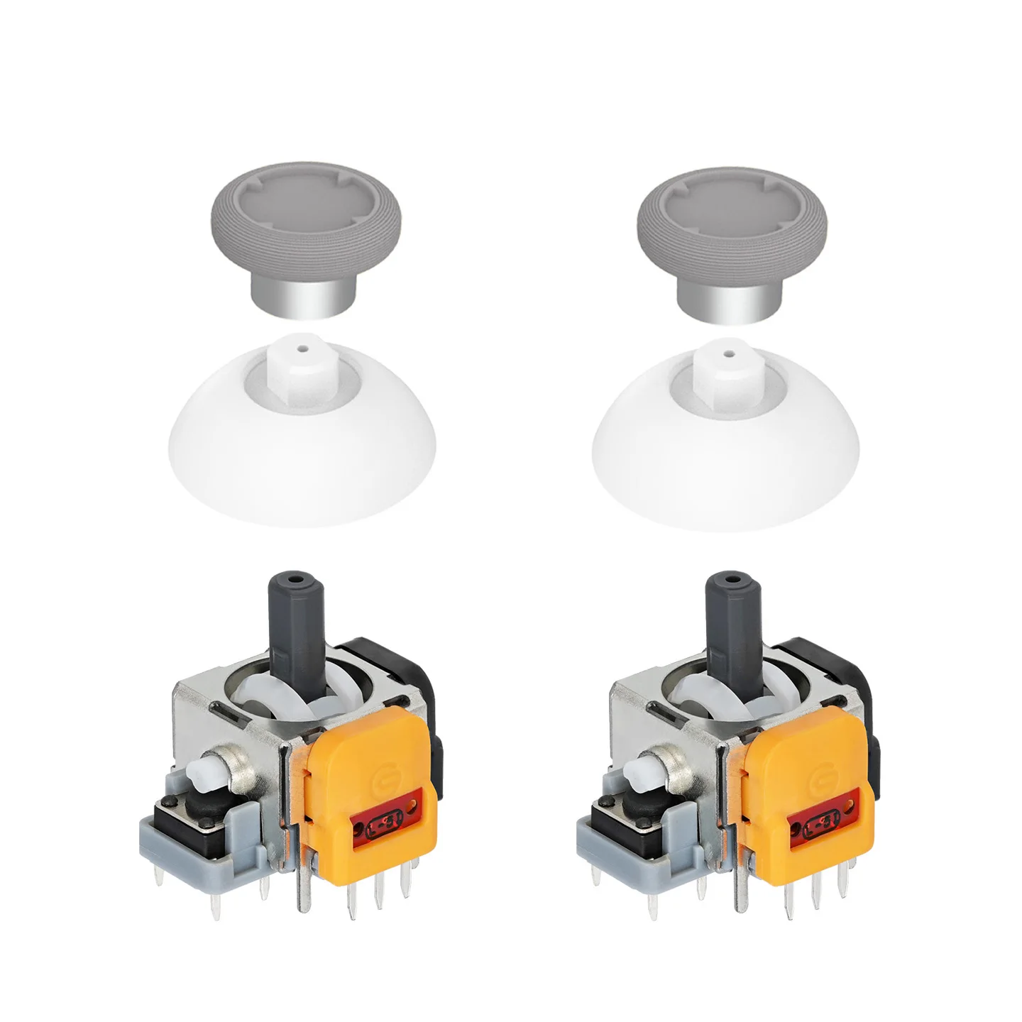 RJ13, 5e generatie, vervangende joystick met Hall-effectsensor voor de Xbox One en Xbox One S-controller: weinig trillingen, lage latentie en laag energieverbruik.
