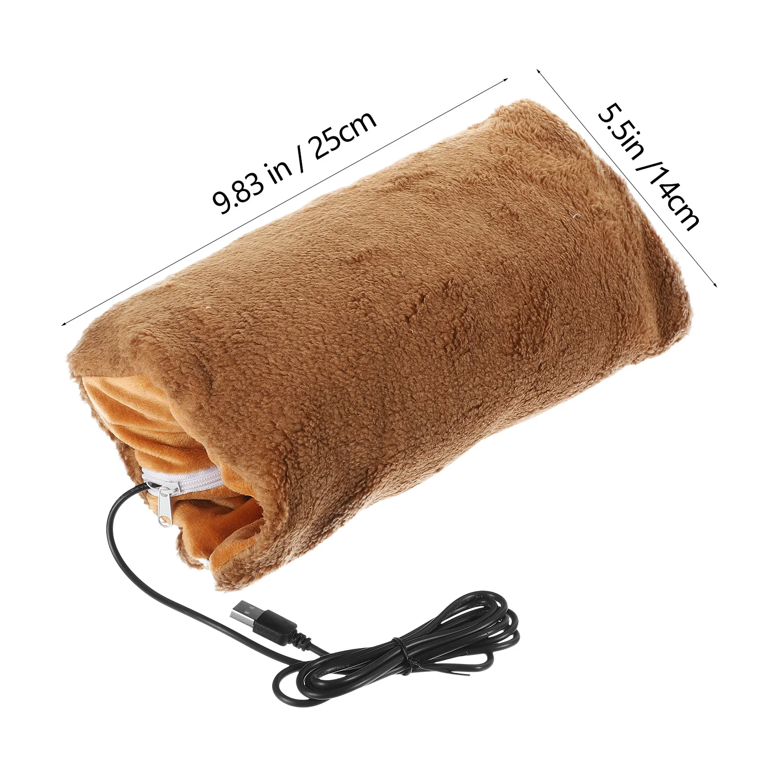 USB Hand Warmer Fishing Hot Pad Charging Heating for Circulation Electric Flannel Warming Treasure Birthday Gift Travel