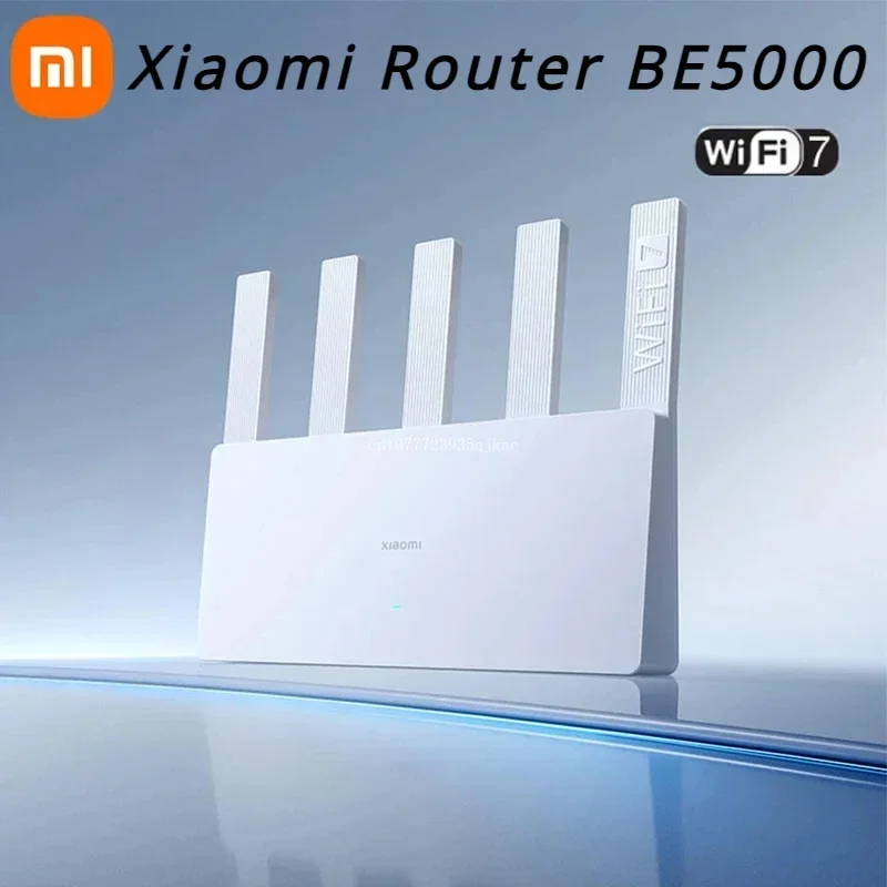 Xiaomi Router BE5000 WiFi 7 2.5G 5011Mbps  Network Port 512MB Memory 2.4/5GHz Dual Broadband Access Network Security Protection