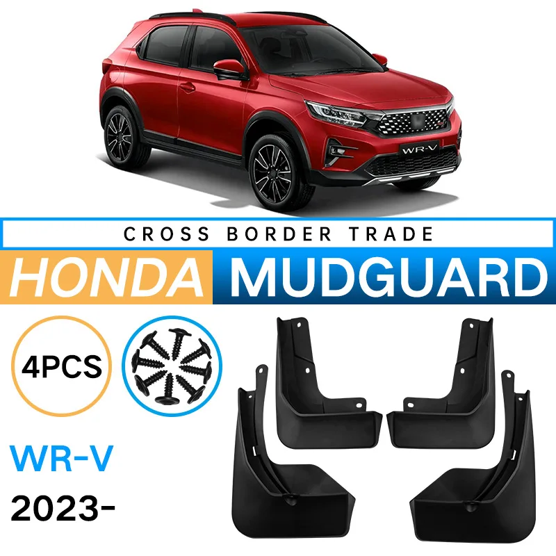 

4PCS/SET Tire Mud Fender Guards For Honda WRV W-RV 2023 2024 2025 Splash Guards Mudguards Mud flaps mud Fenders Accessories