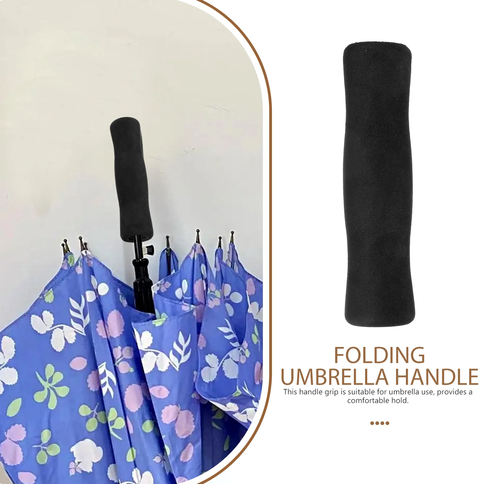 

Umbrella Handle Grip Replacement Simple Delicate Design Fine Texture Comfortable Hand Feeling Practical Umbrella Handle Grip