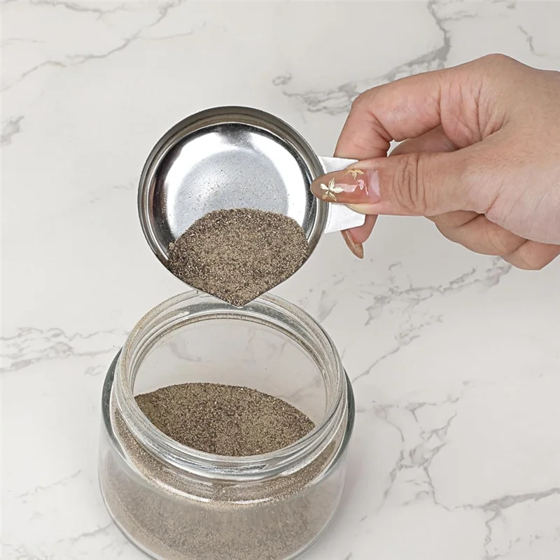 AB13-Weighing Powder Pan 4PCS Metal With Scoop Electronic Scale Tray Mini Digital Scale Pan Tray Weighing Dish For Reloading