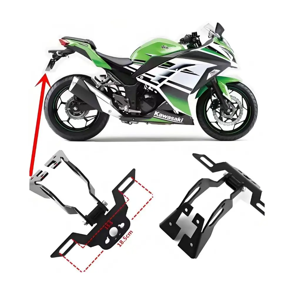 

Motorcycle Tail Tidy Fender Eliminator Registration License Plate Holder For KAWASAKI NINJA400 NINJA 400 Z400 2018 2019 2020