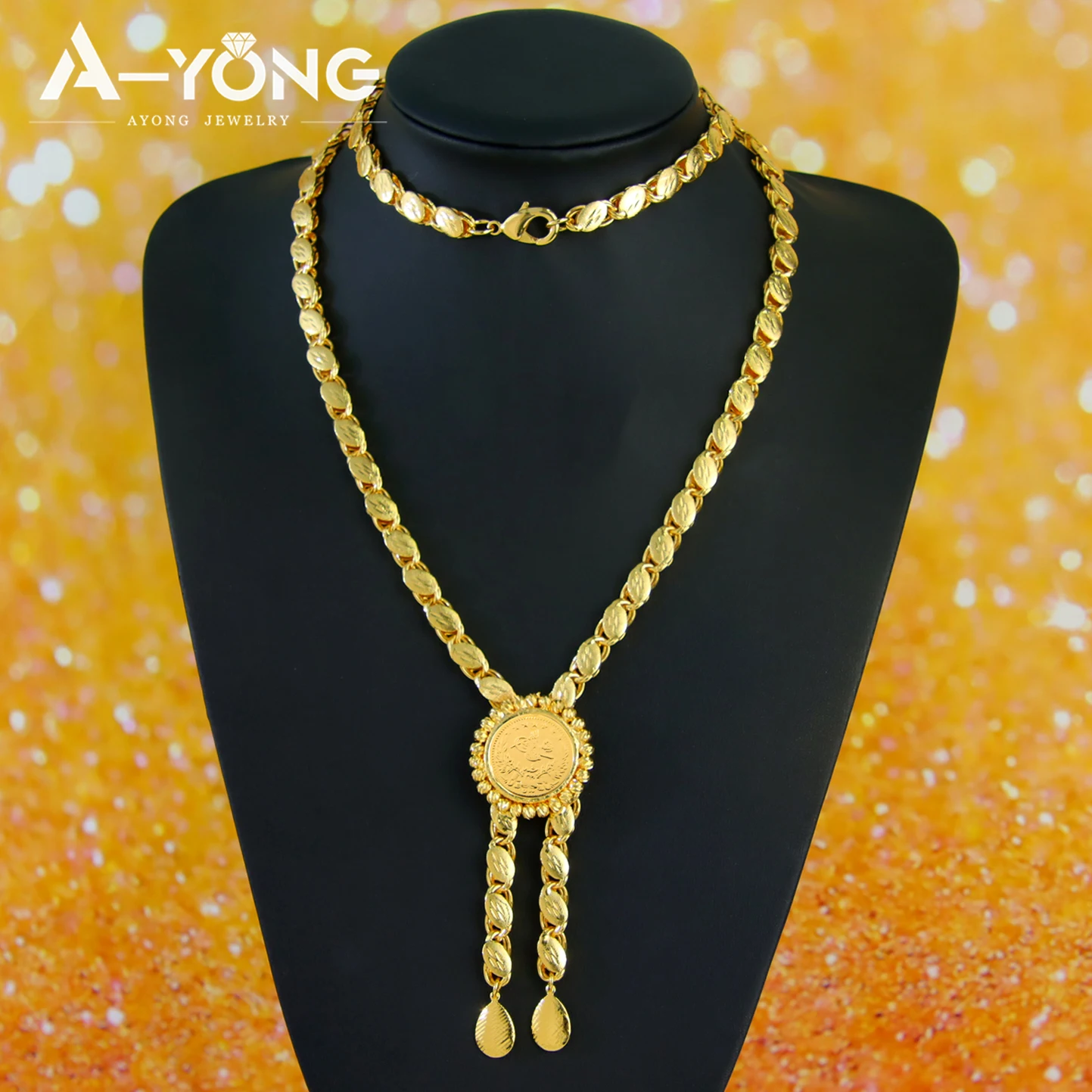 ที่ละเอียดอ่อนแอลจีเรียงานแต่ง - Coin Necklace Delicate บทวิจารณ์และราคา