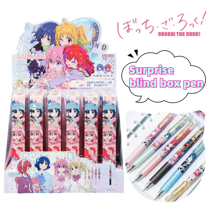 Neuer Bocchi the Rock! Gotoh Hitori Nijika Ijichi Studenten-Press-Gelstift mit hohem Farbwert, Cartoon-Motiv, glatter Schreibfluss, schwarzer Stift – Detail 1