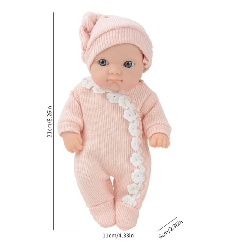 8 inch babypopset voor peuterleven zoals reborns speelgoed verjaardagscadeau realistische babypopset met kleding rollenspel