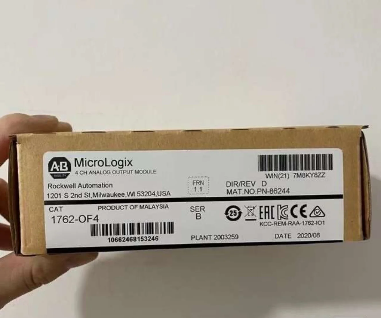 1PC NEW AB 1762-OF4 1762OF4  B  IN BOX BRAND