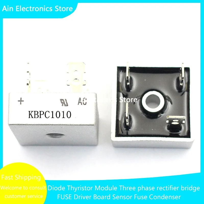 50pcs NEW Diode Bridge Rectifier KBPC1510 KBPC2510 KBPC3510 KBPC5010 KBPC6010 KBPC8010 IN STOCK