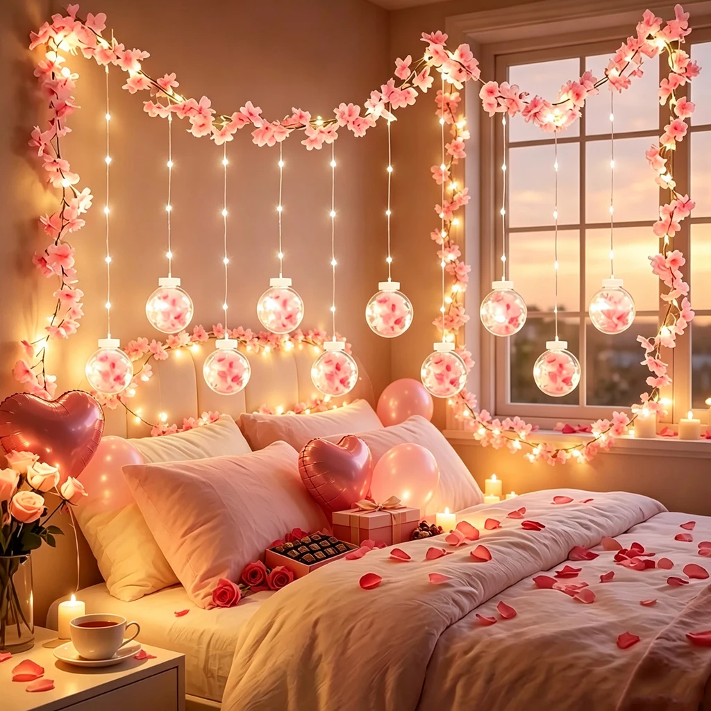 Fairy Lights Bedroom - Guirnalda de luces LED de flor