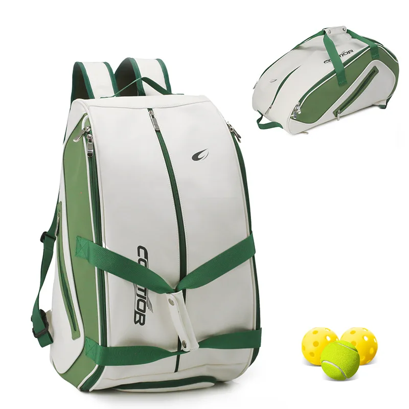 

Pickleball Bag Padel Racket Backpack Large Capacity for Men Women Separate Waterproof Shoes Compartment Pickleball Accessories