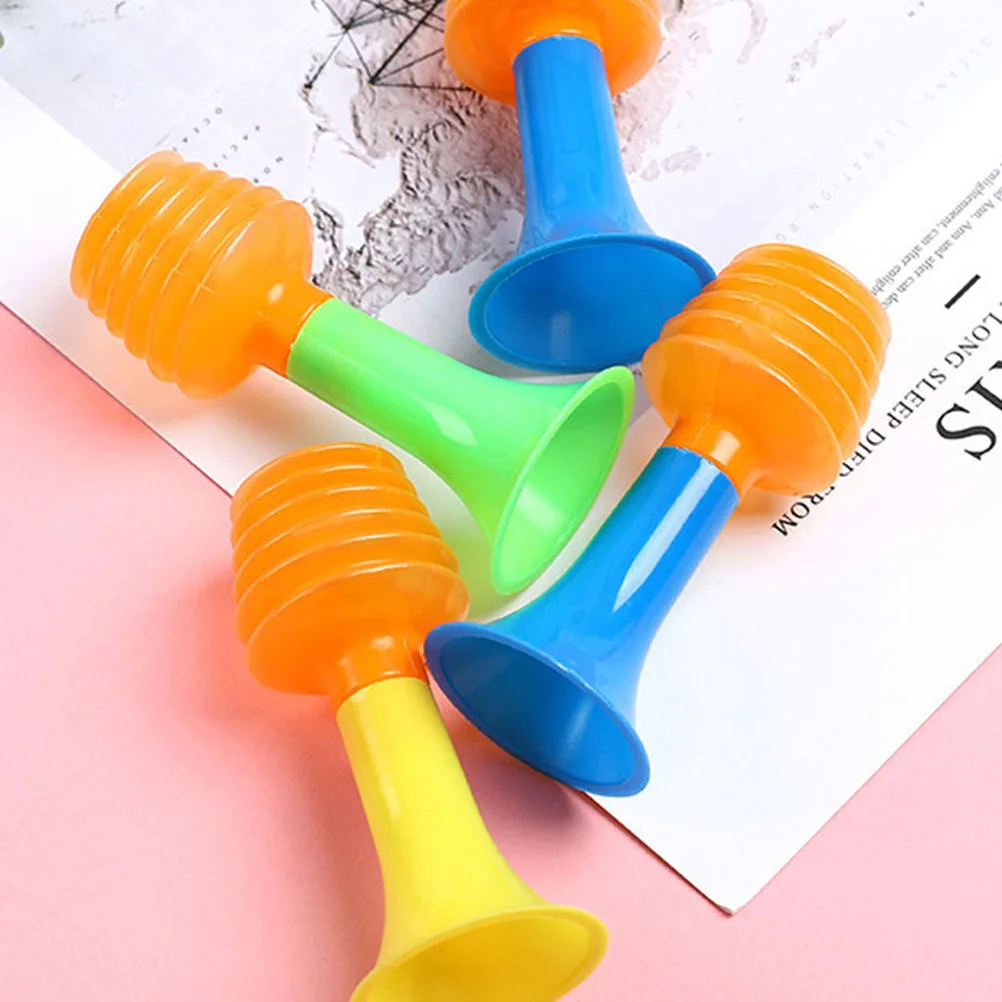 50Pcs Children Mini Horn Bright Color Squeeze Music Instrument Lightweight Educational Fun Gift Little Horn Toys