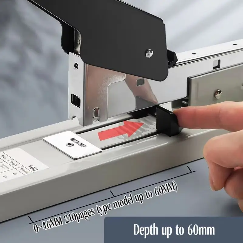 Sturdy Handhled Metal Staplers Portable Bookbinding Stapling Tool 2-200sheet Capacity Heavy Duty Staples Fit For Office Supplies