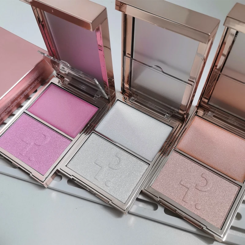 Patrick Major Headlines Double Take Cream & Powder Highlighter Palette Shimmer Glow Face Contour Brightening TA Blusher Makeup