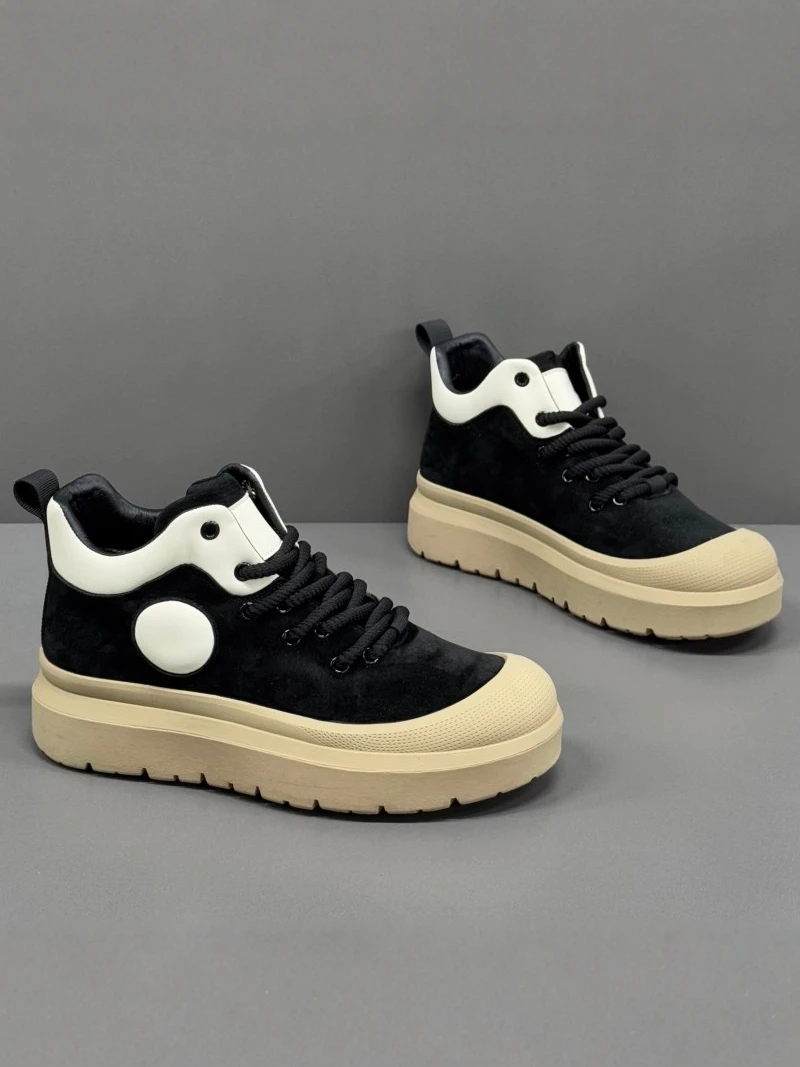 

Men's High Top Shoes 2026 New Winter Anti-slip Sports Thick Bottom Versatile Trendy Workwear Casual Big Head Platform Shoes