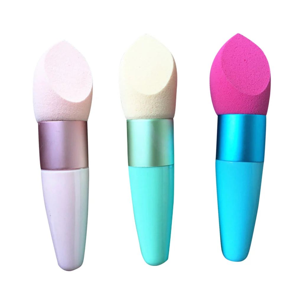 

Handle Mushroom Head Makeup Flash Foundation -corrector Sponge Puff for Women (Random Color)