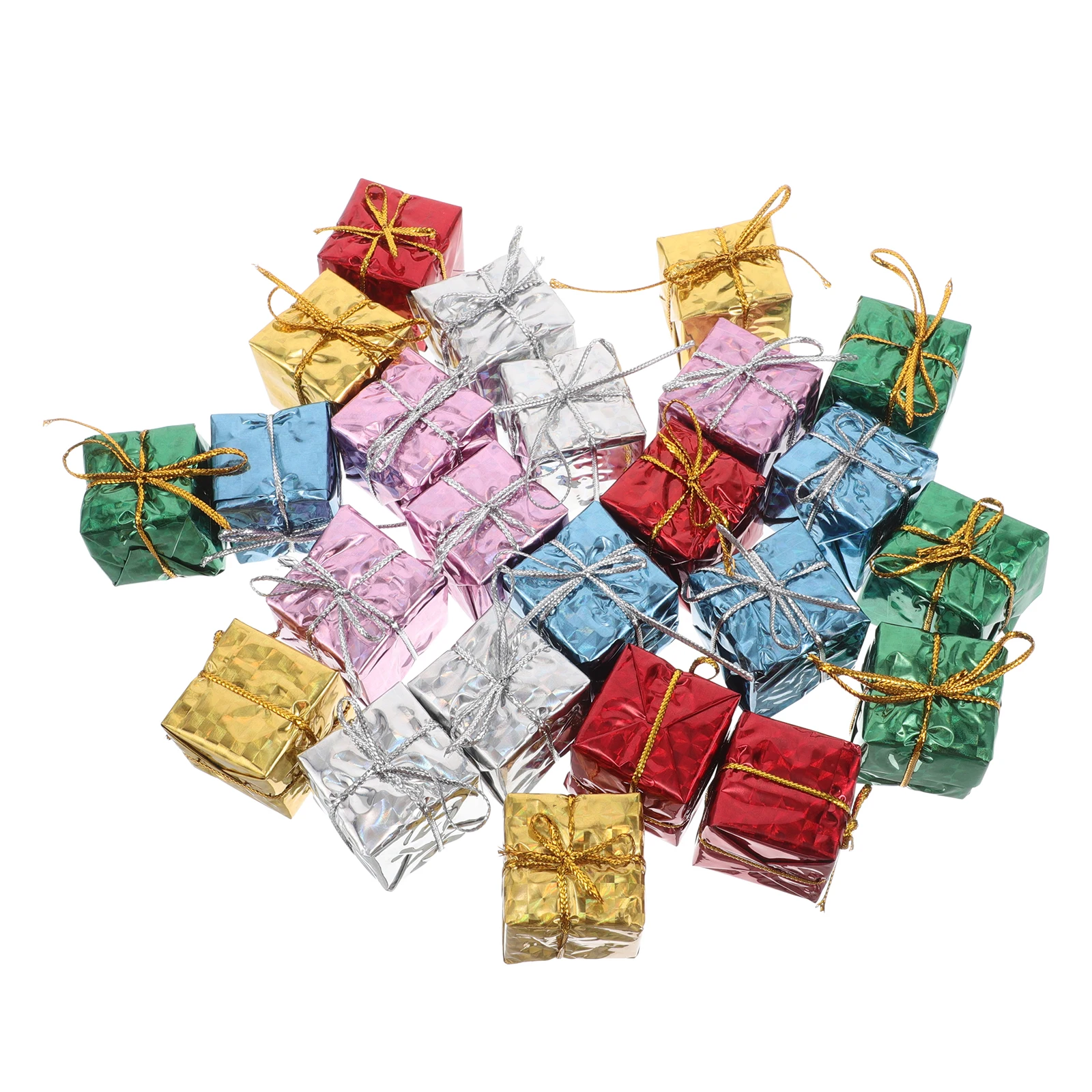 

72pcs Christmas Gift Box Decorative Hanging Ornaments Festive Party Tree Wall Decorations Home Office School Hotel Reusable