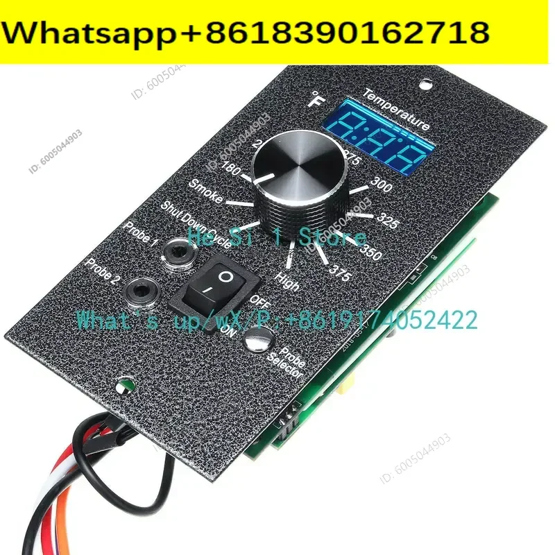 Intelligent digital display controller for granular carbon smoke grill