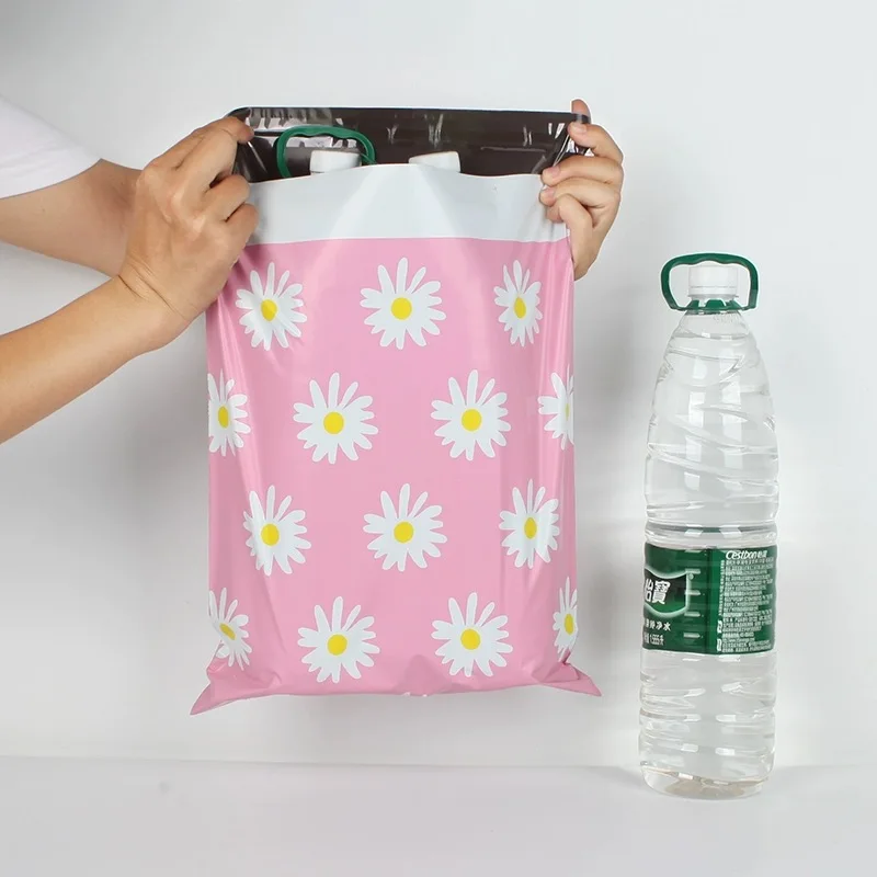 50Pcs Express Courier Bag Fruit Flower Printing Shipping Mailing Pouch Plastic Waterproof Clothing Envelope Thicken Postal Bags