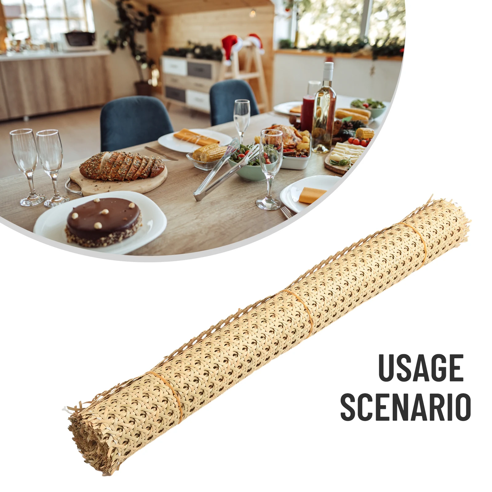 Rattan Mesh Roll Sheet Webbing Material for Chair Caning Available in Multiple Sizes for Furniture and Decorative Use