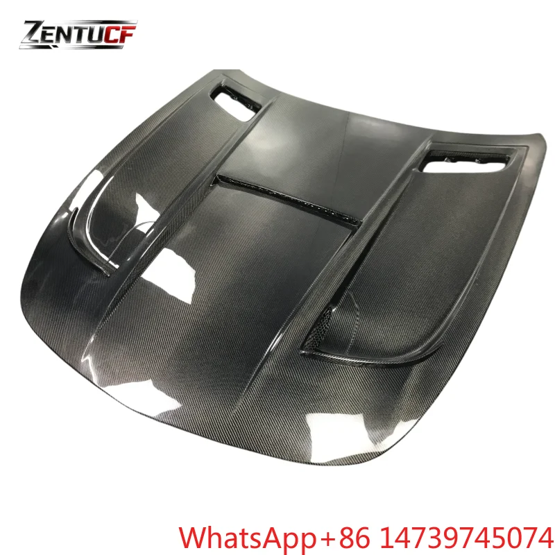 BS Style Dry Carbon Fiber Engine Hood 2015-2018 GT GTS GTC Front Bonnet Tuning Modification PartsCar Parts And Car Kits