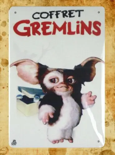 bar club cottage farm plaques Coffret Gremlins tin metal sign