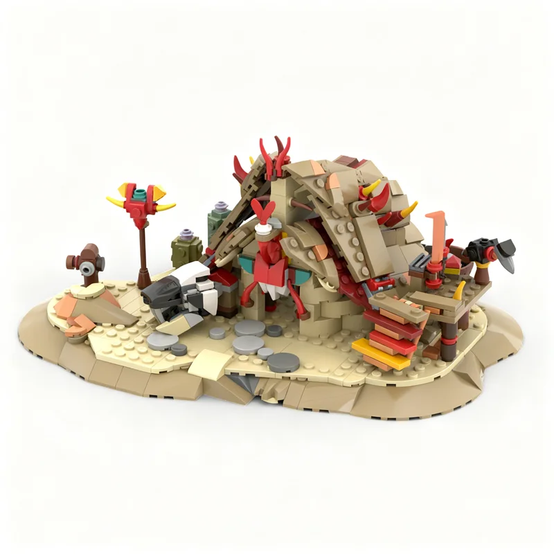 592 قطعة من مكعبات البناء لنموذج منزل تيناخت، لعبة إبداعية للهندسة المعمارية، هدية عيد الميلاد التعليمية للأطفال