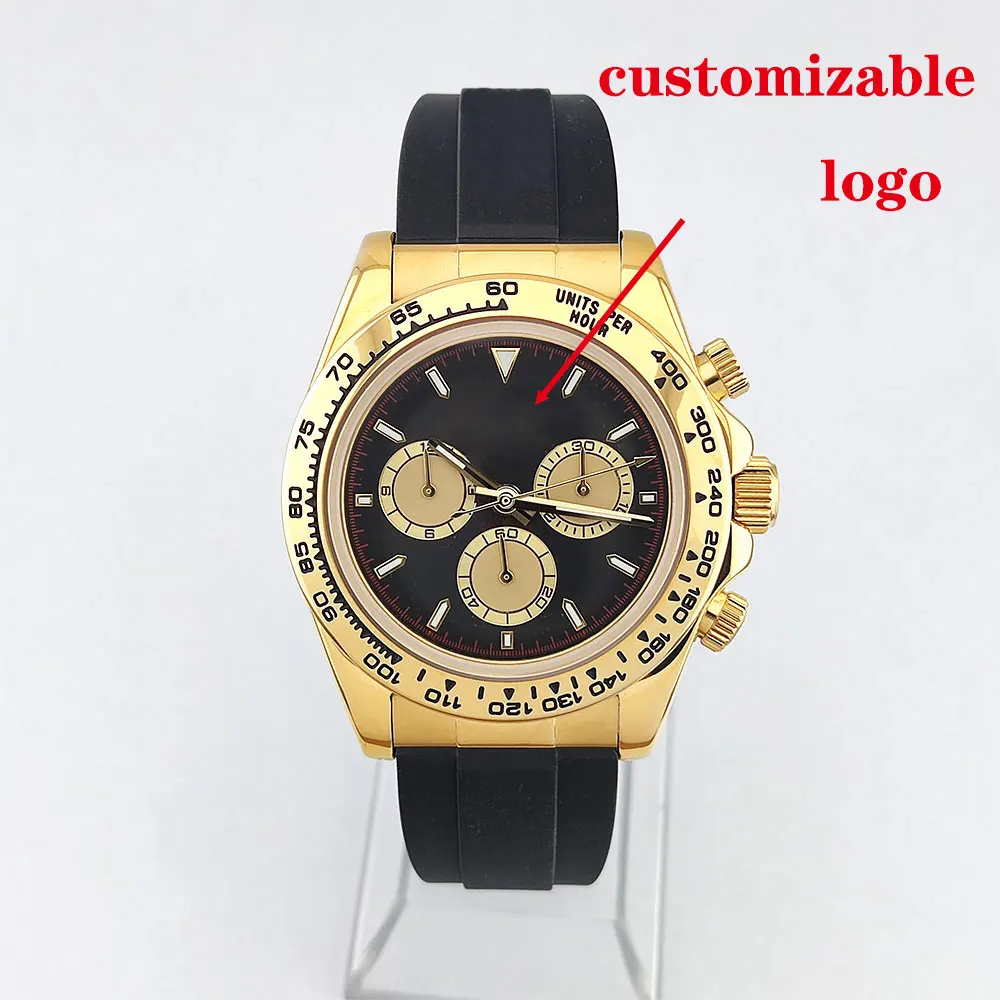 Orologio da uomo di lusso da 39 mm Movimento 7750 4613D Orologio meccanico da uomo con cassa in acciaio inossidabile e vetro zaffiro, orologio personalizzato
