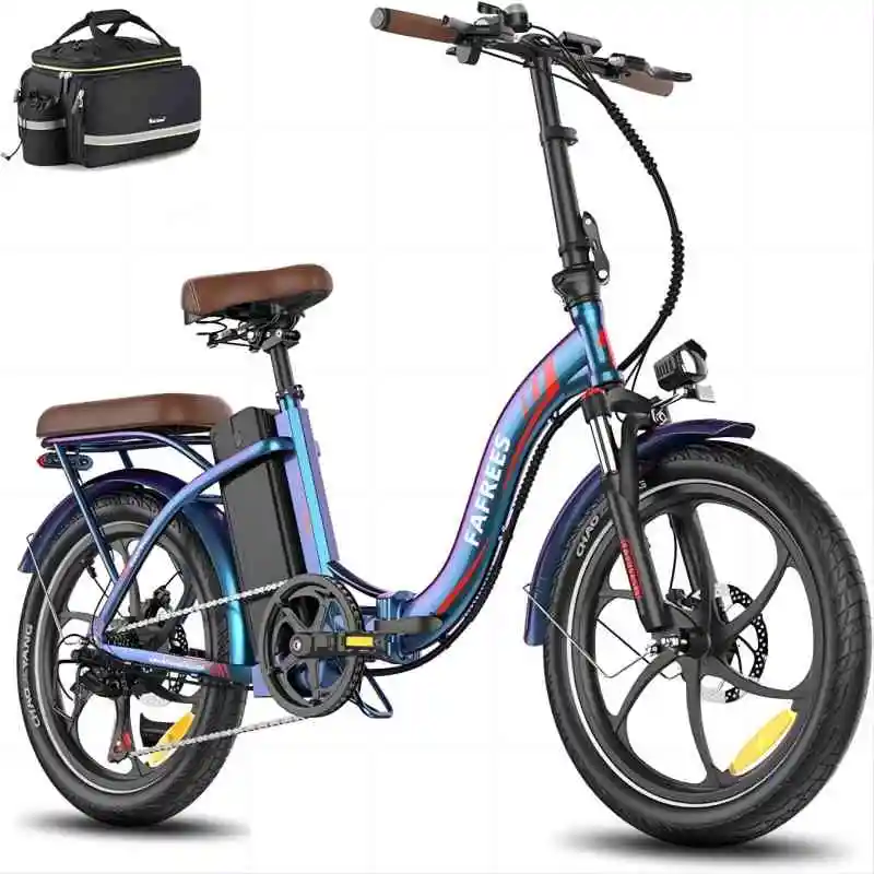 

Electric Bike, 20 Inch Folding Electric Urban Bike, 250 W Fatbike, 22.5Ah Battery, 85-100KM Range, E-Bike for Adults