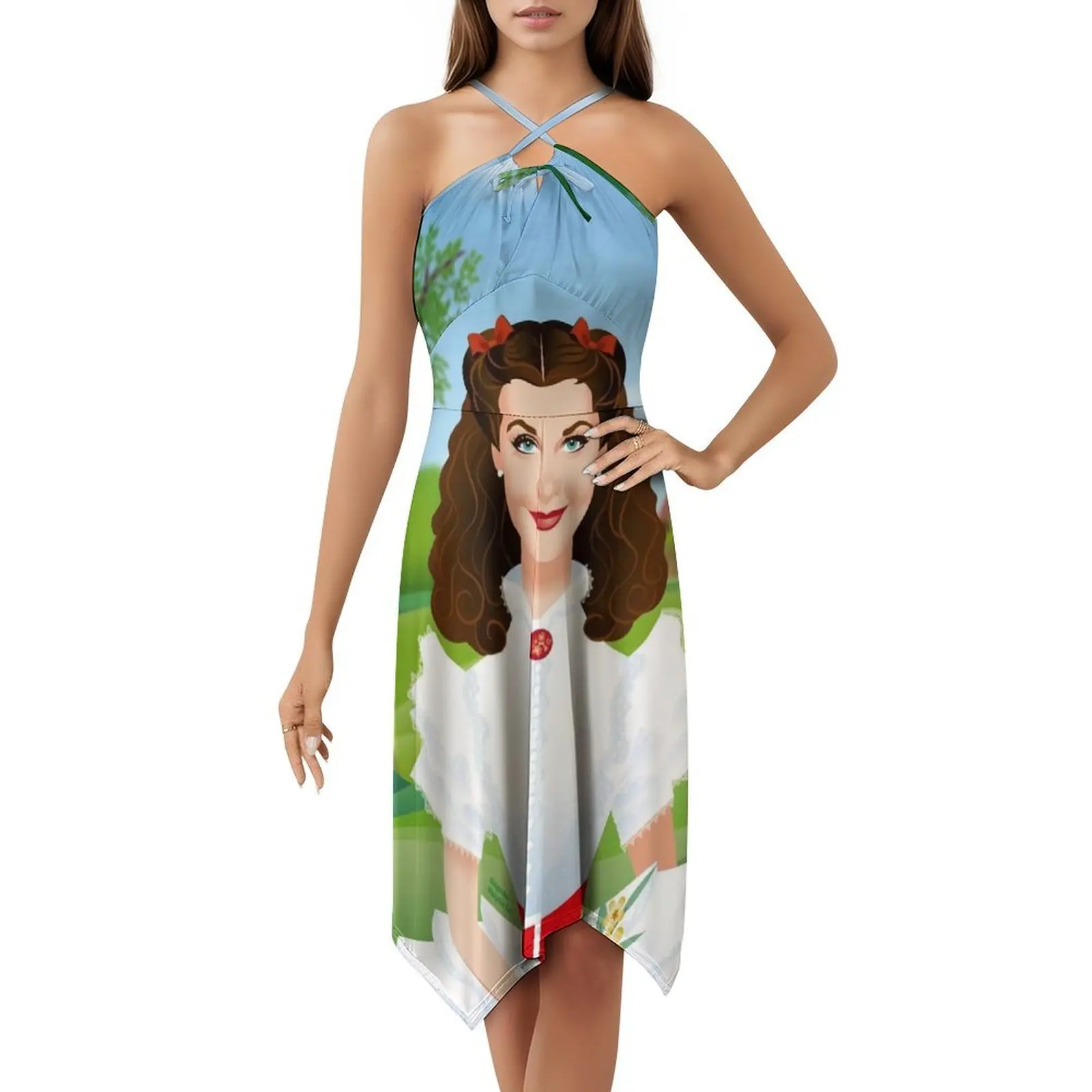 فستان أبيض على الطراز الكوري فستان كاجوال للنساء فساتين مكتب يومية بسيطة للسيدات أليخاندرو موغولو ملابس نسائية فنية #5